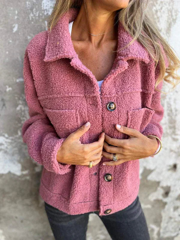 Women's Jacket with Lapel Collar