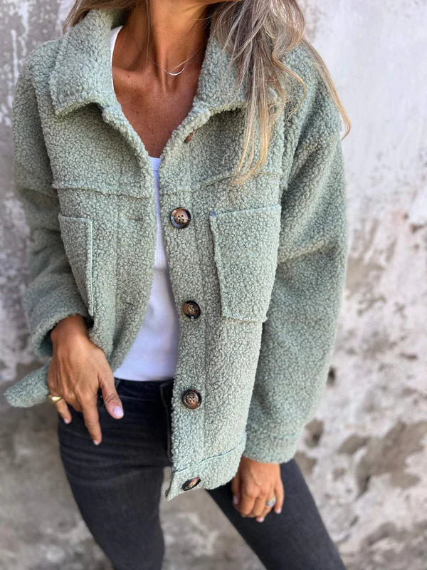 Women's Jacket with Lapel Collar