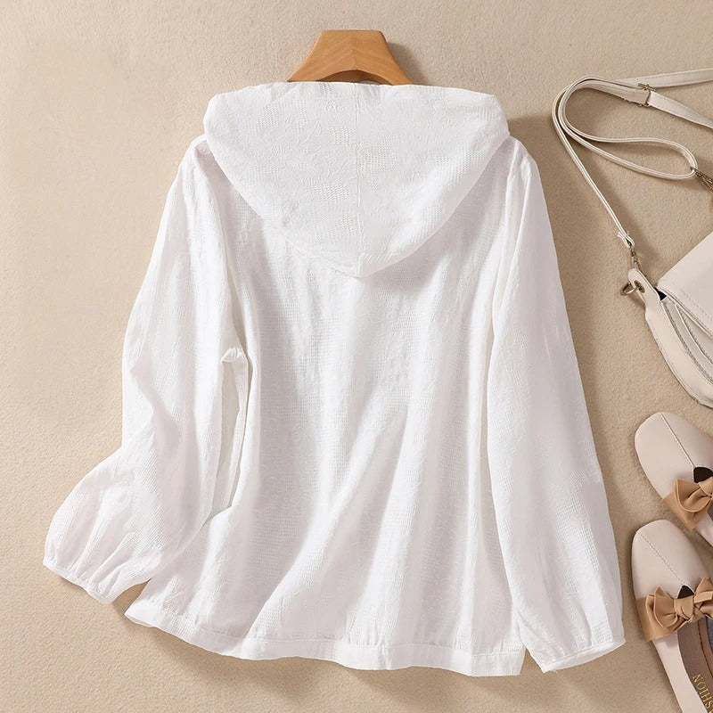 Women's Relaxed Hooded Shirt