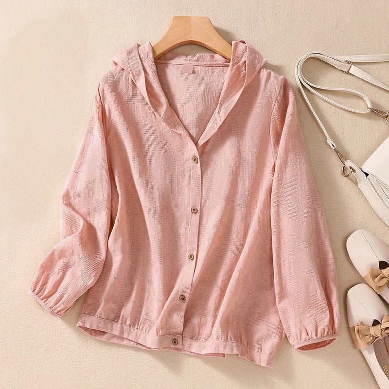 Women's Relaxed Hooded Shirt