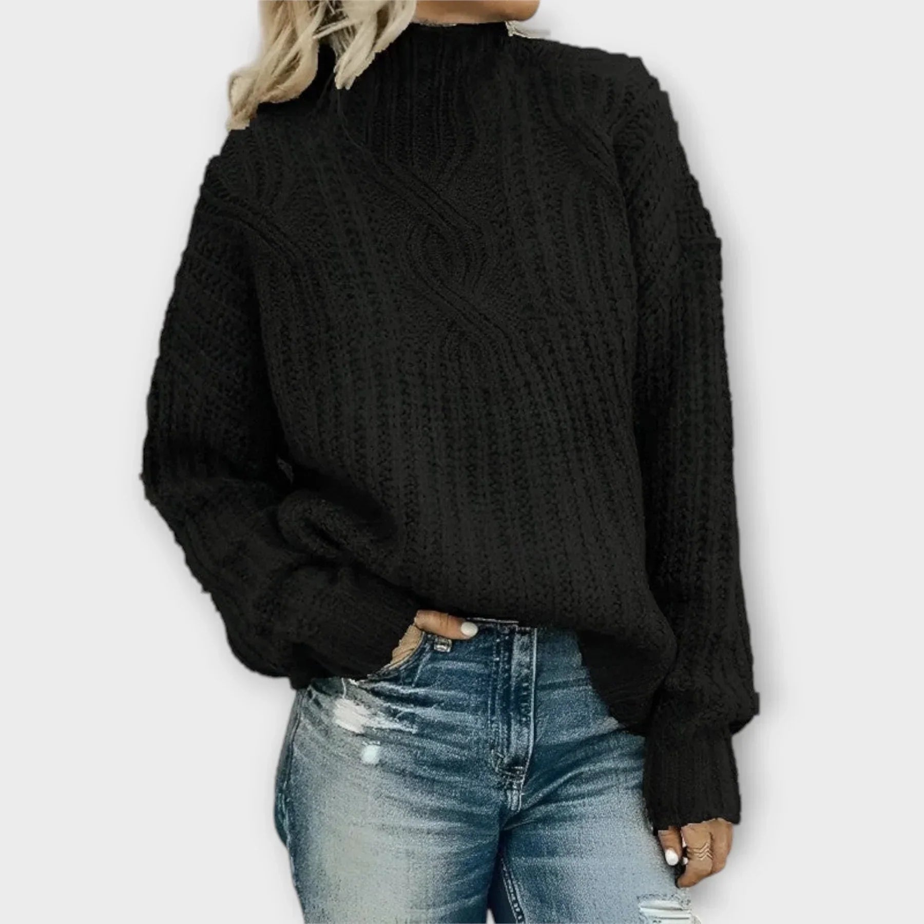 Women's Modern High-Neck Sweater