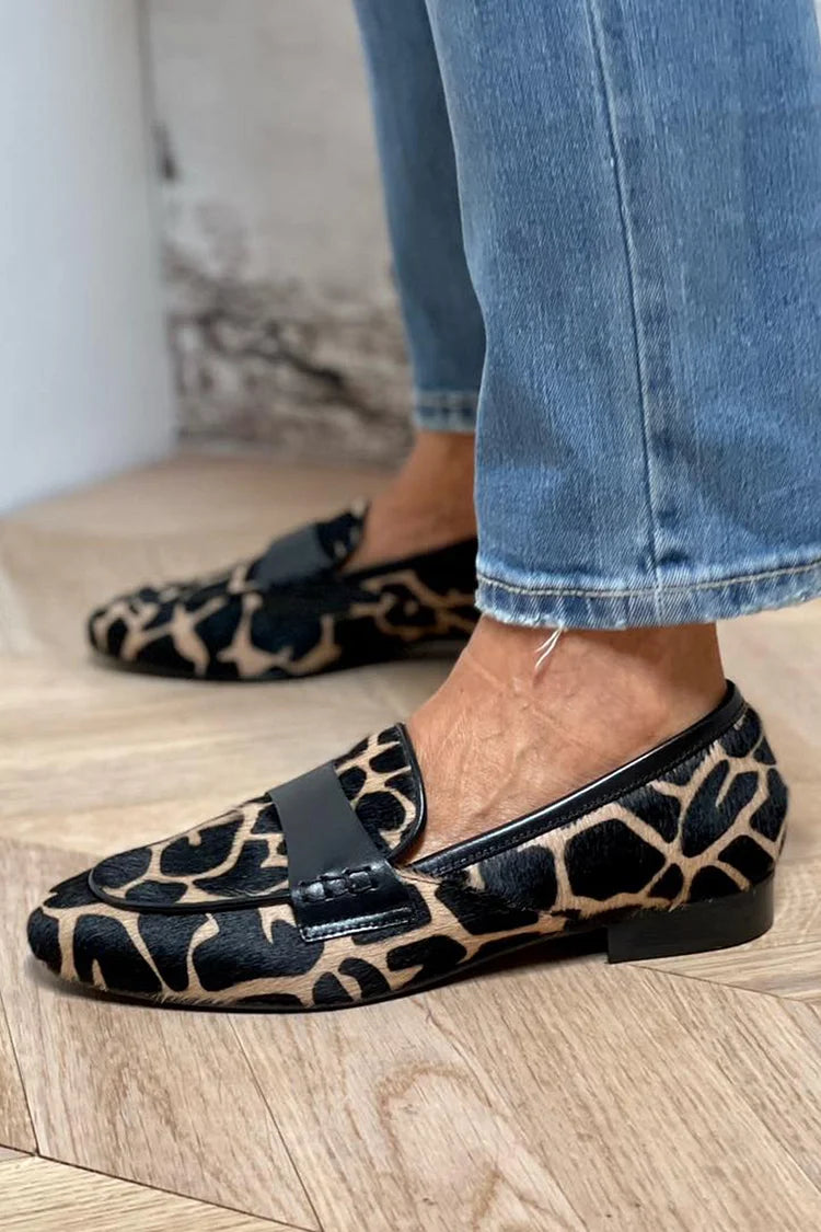 Women's Animal Print Loafers