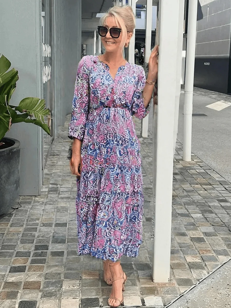 Women's Casual Floral Boho Dress