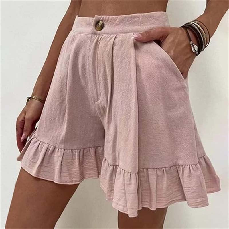 Women's Breezy Ruffle Hem Shorts