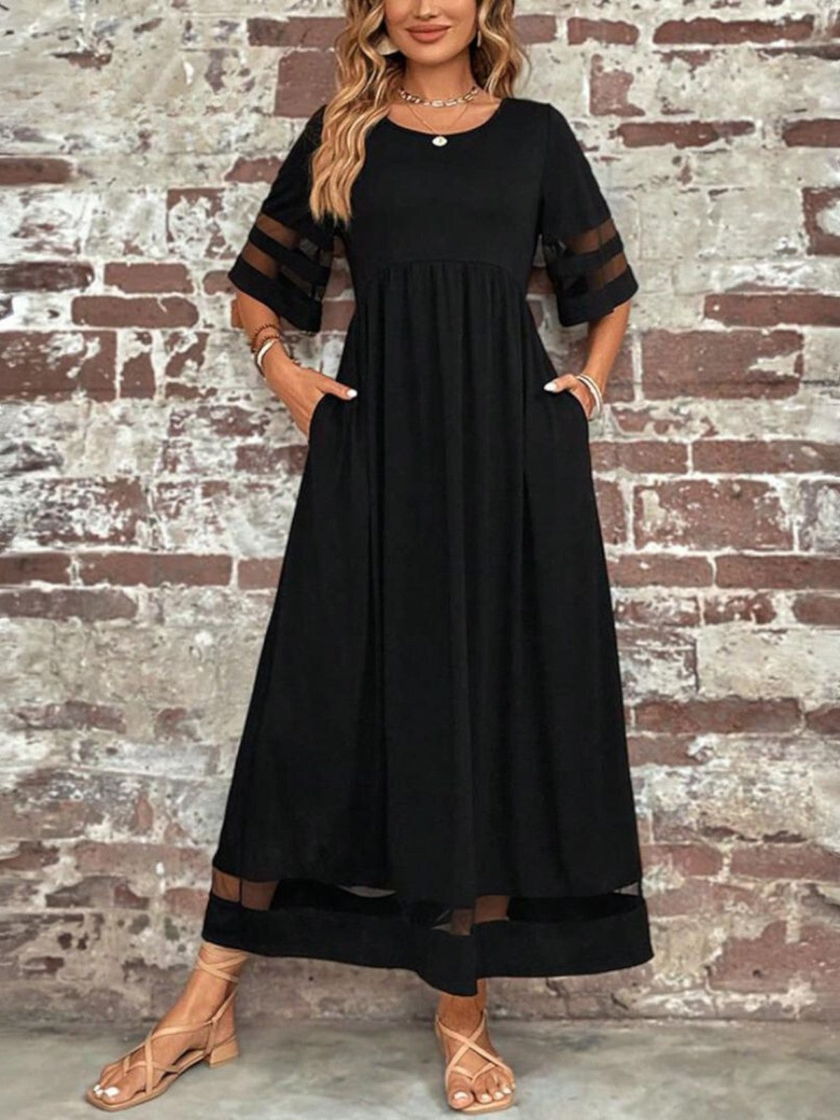 Women's Chic Tummy Flattering Coverage Dress