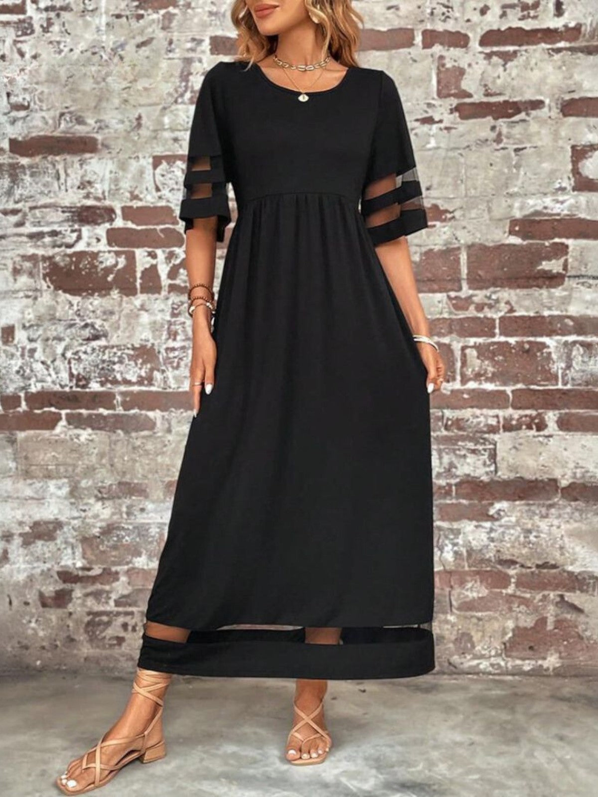 Women's Chic Tummy Flattering Coverage Dress
