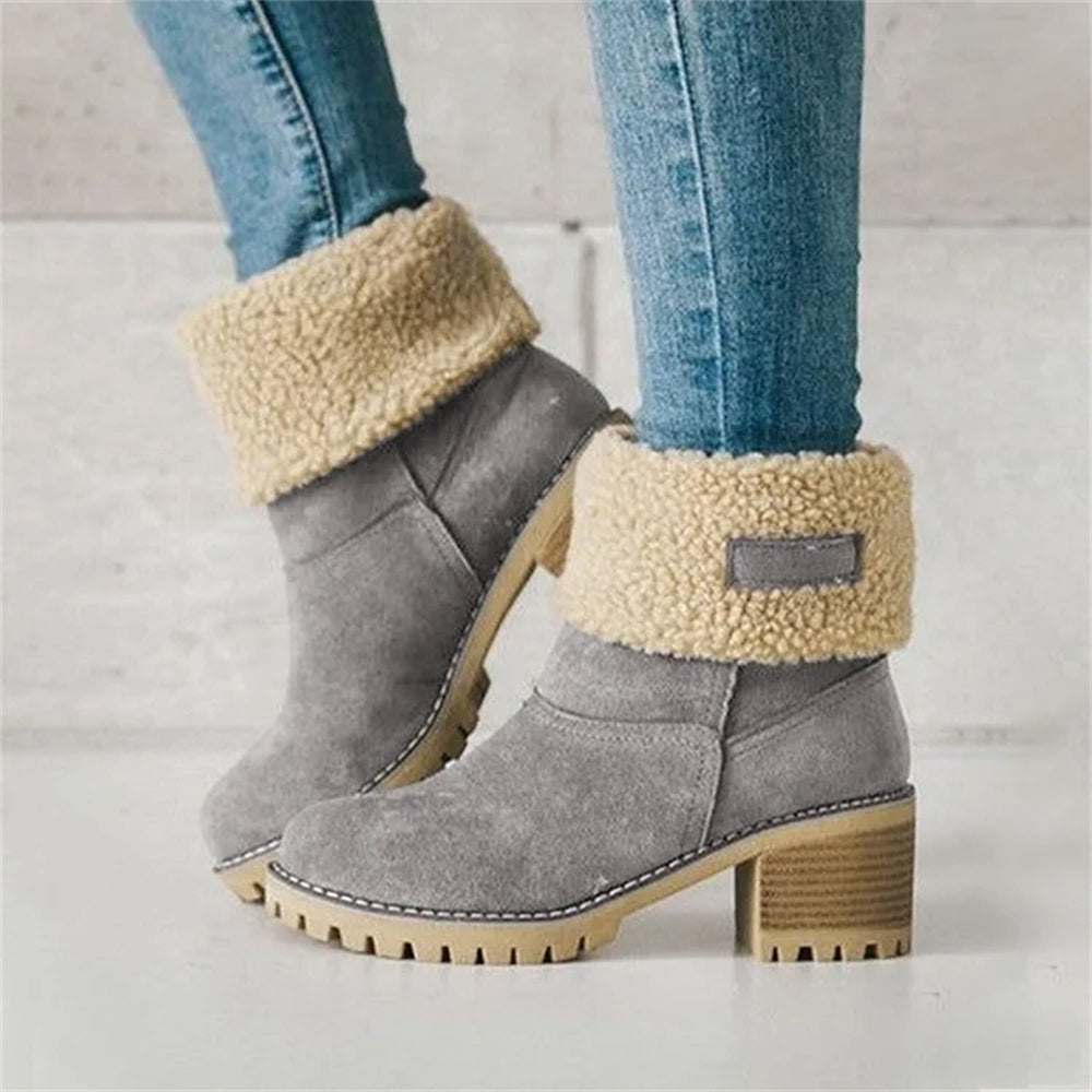 Women's Soft Waterproof Wool Lining Boots