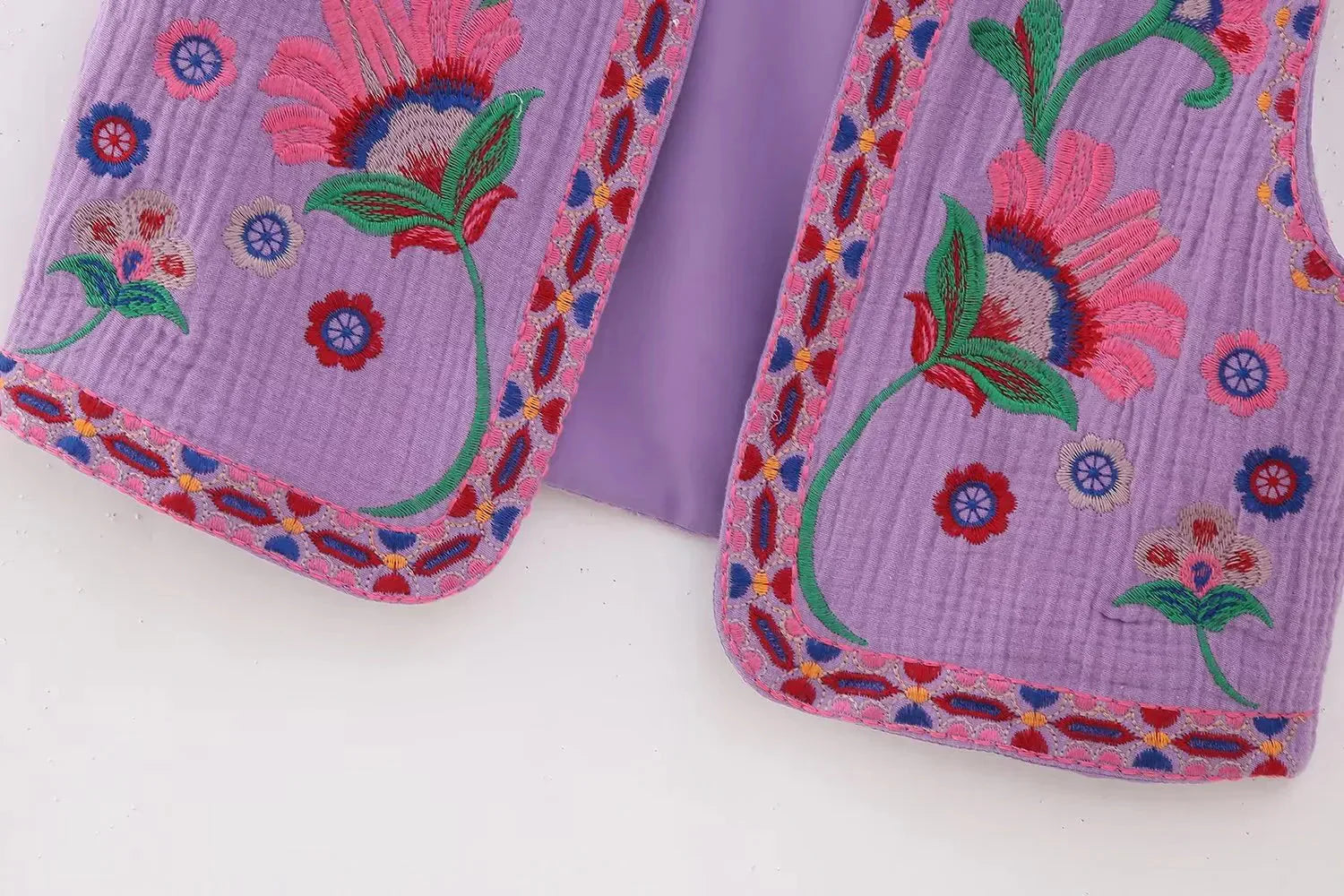 Women's Vintage Floral Boho Vest