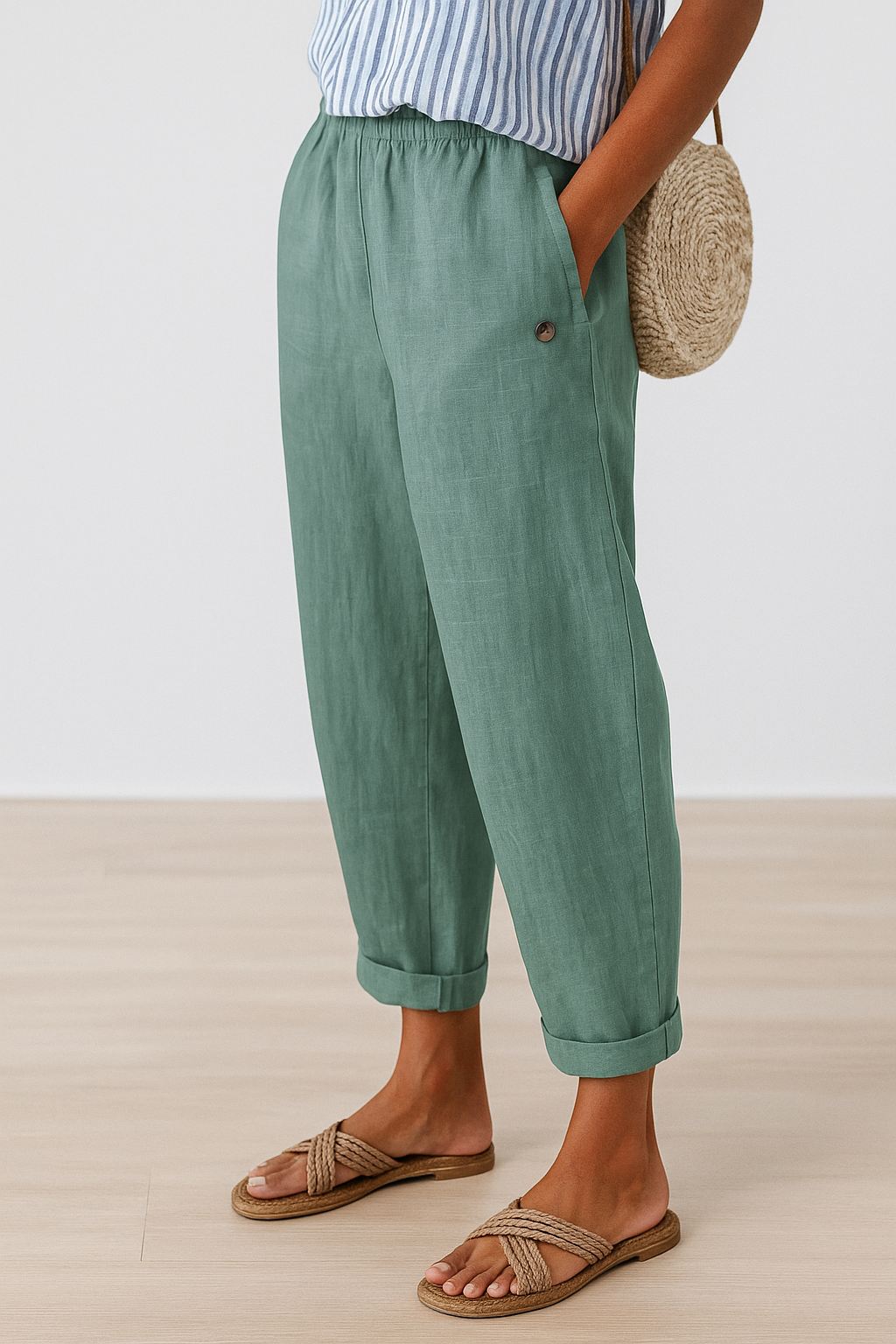 Women's Stylish Pants With Side Pockets