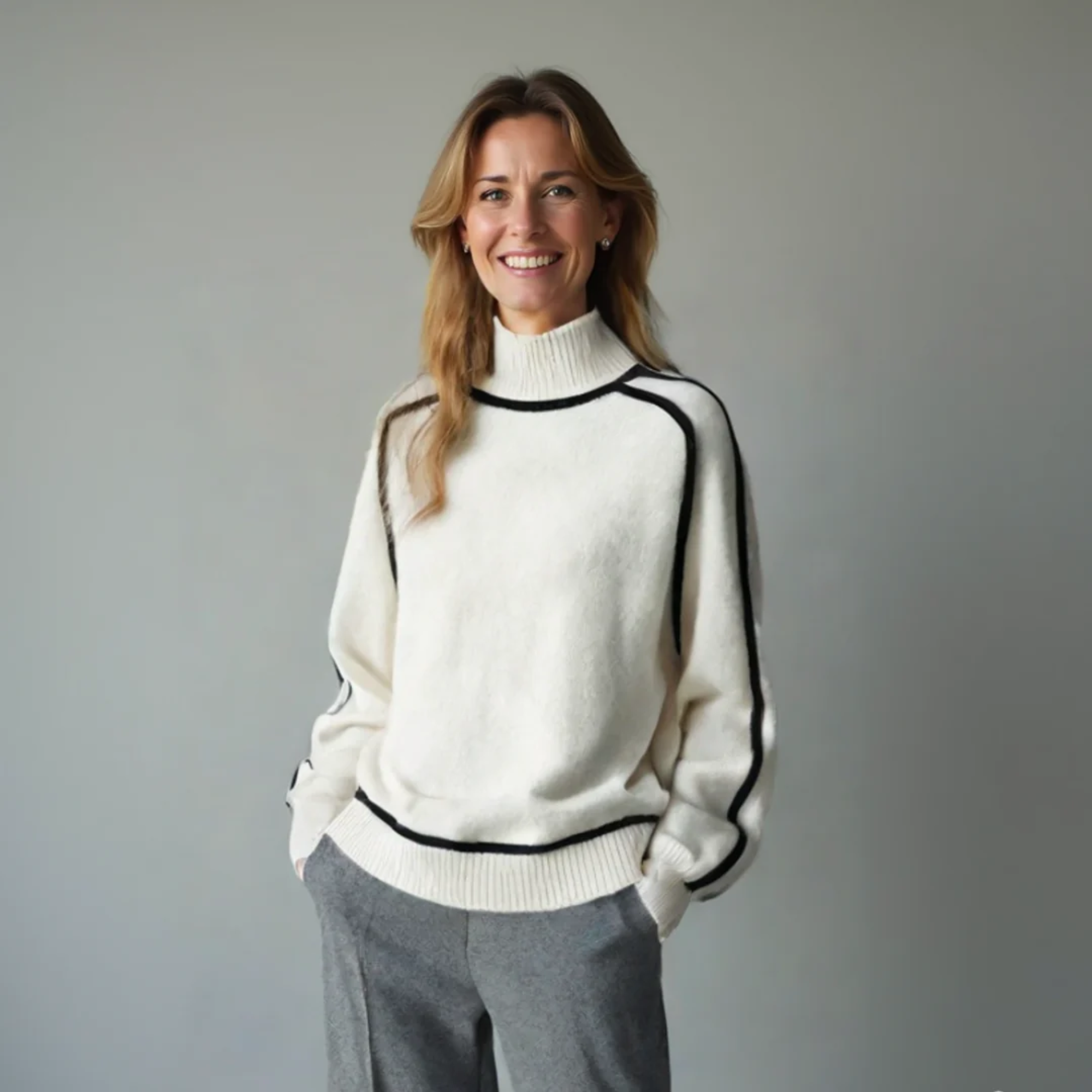 Women's Bio Turtleneck Sweater with Premium Comfort