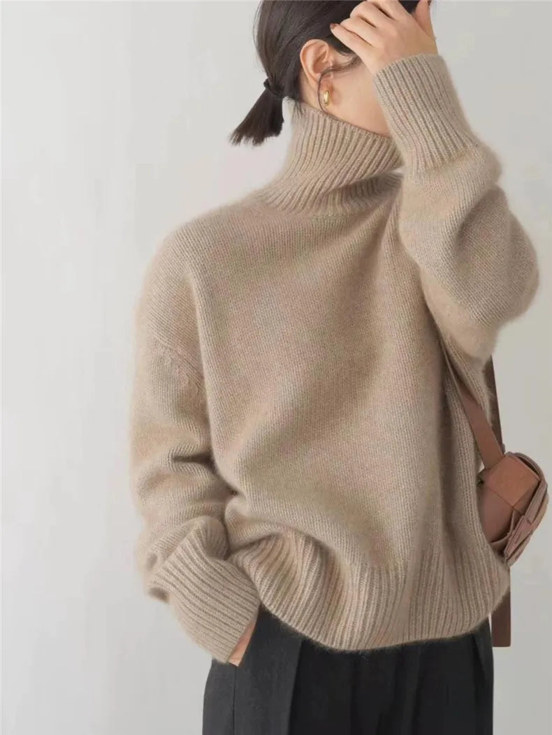 Women's High Collar Sweater