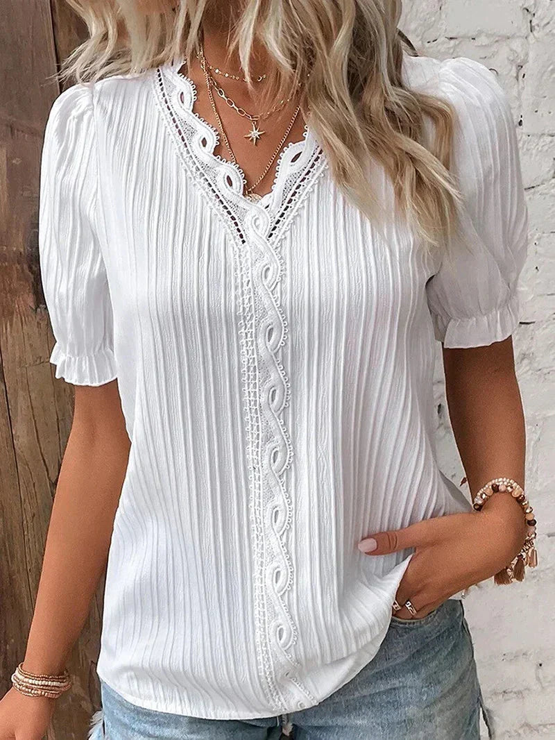 Women's Elegant Blouse with Enchanting Details