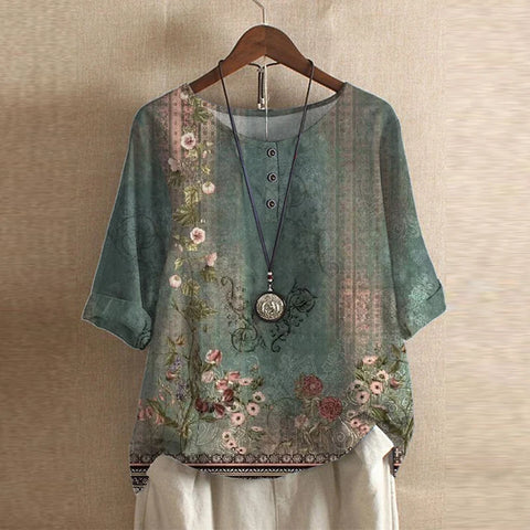 Women's Retro-Inspired Blouse