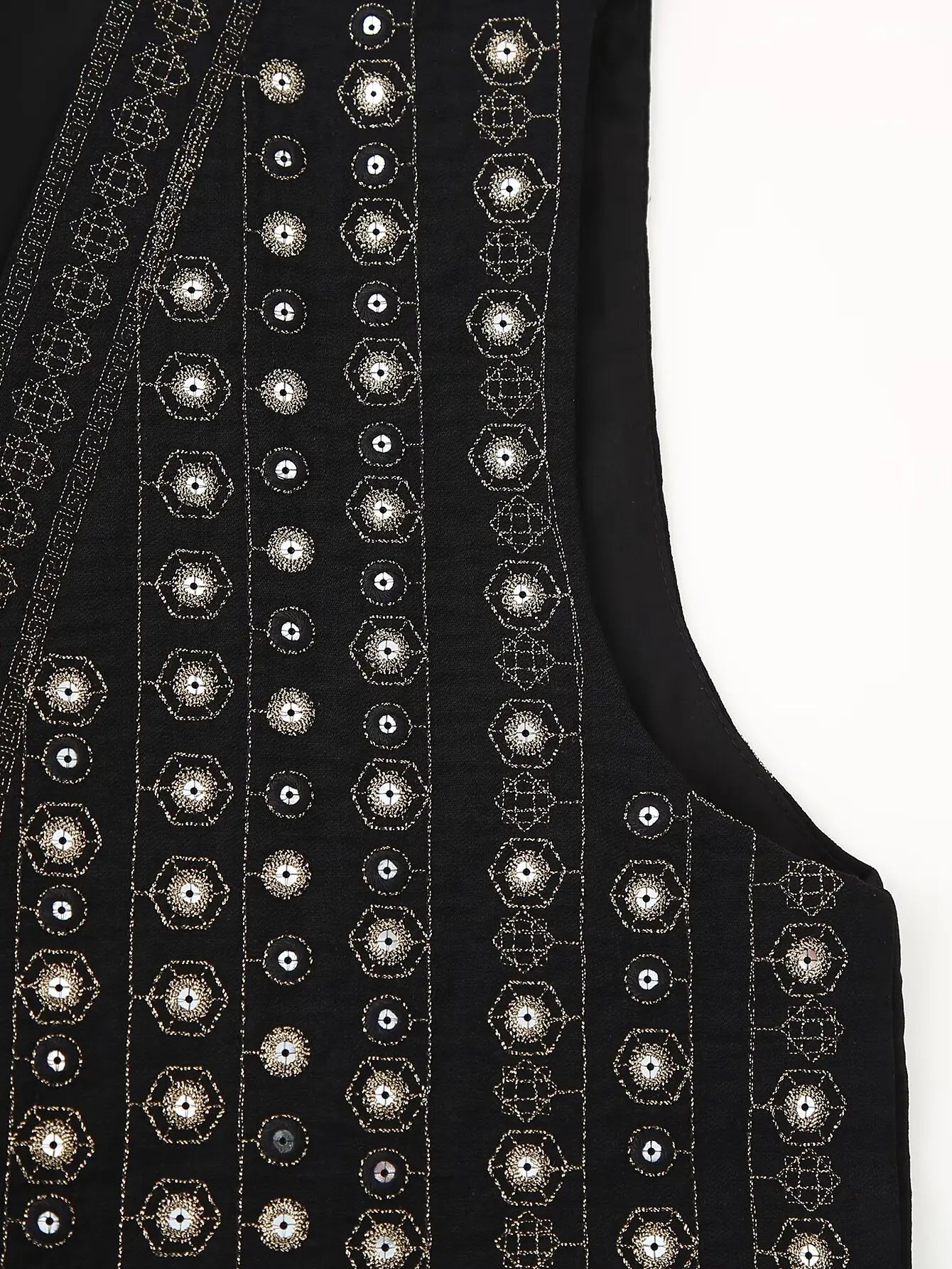 Women's Sequin Pattern Boho Vest