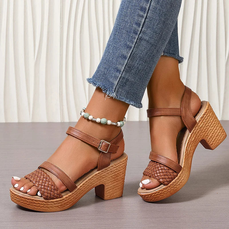 Women's Woven Platform Sandals