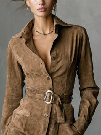 Women's Classic Button-Up Dress