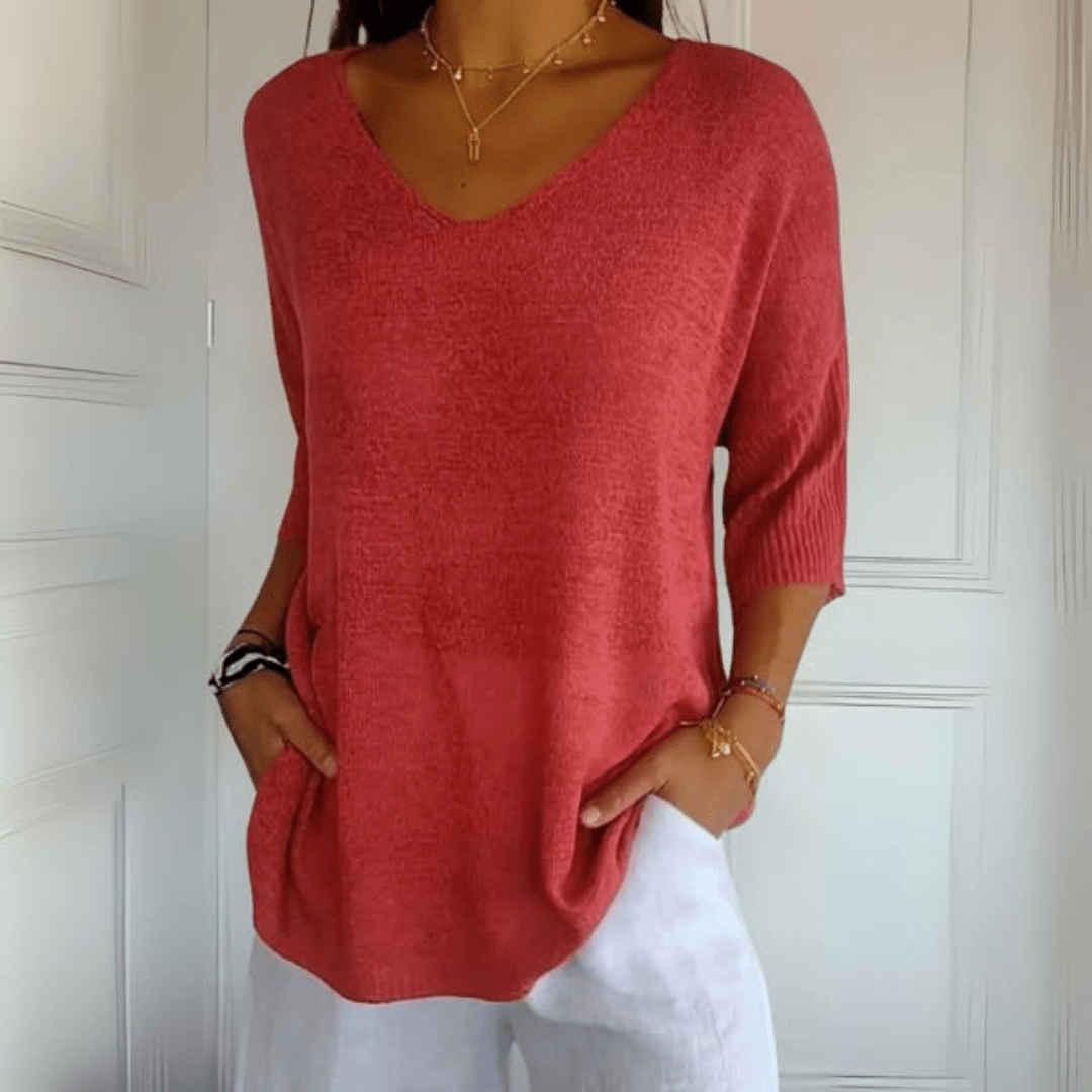 Women's V-Neck Top