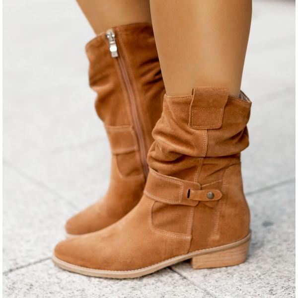 Women's Elegant Ankle Boots with Zipper Closure