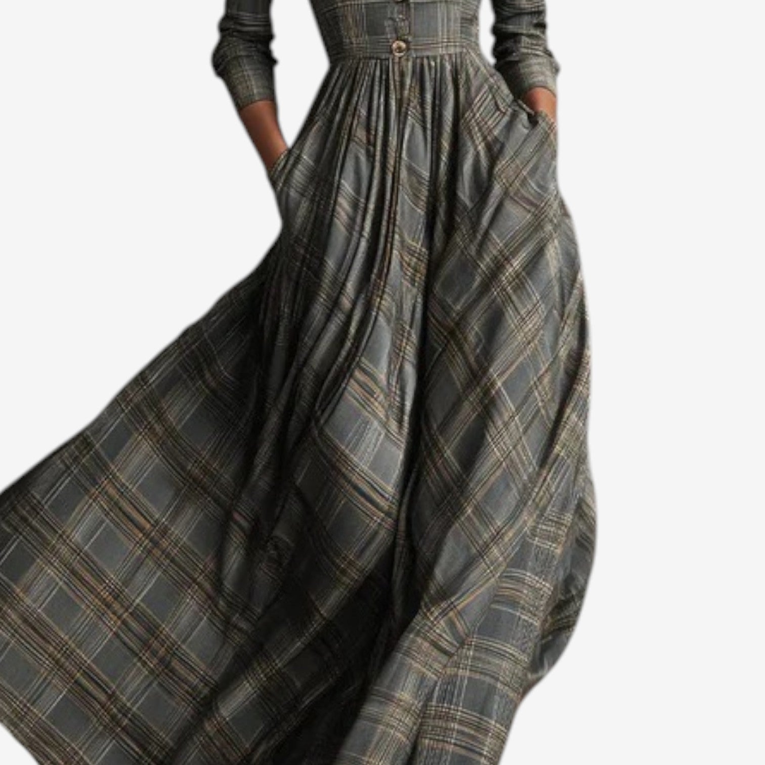Women's Chic Chekered Dress