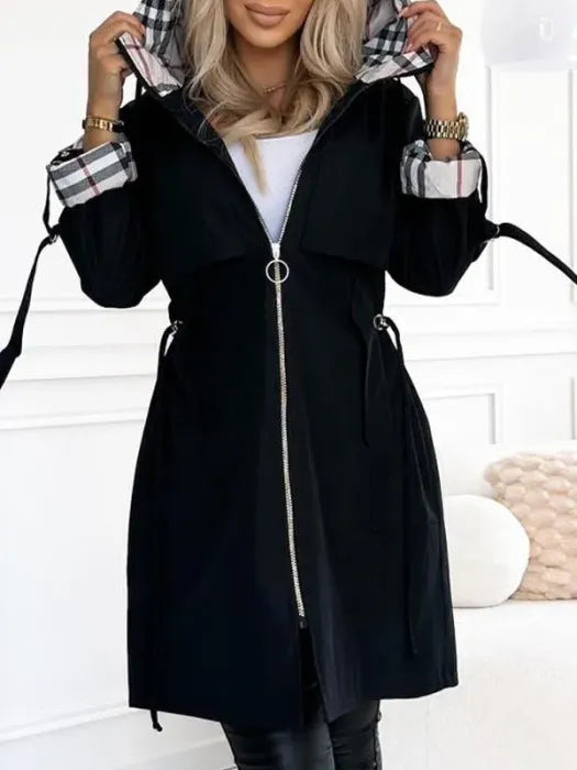 Women's Waterproof & Windproof Zip Coat