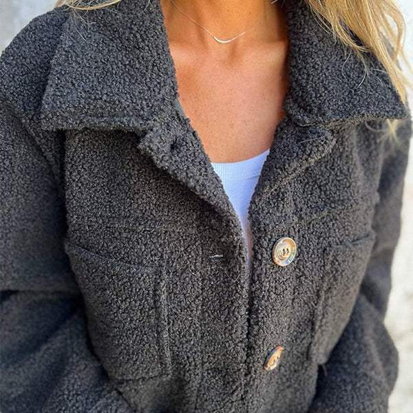 Women's Jacket with Lapel Collar