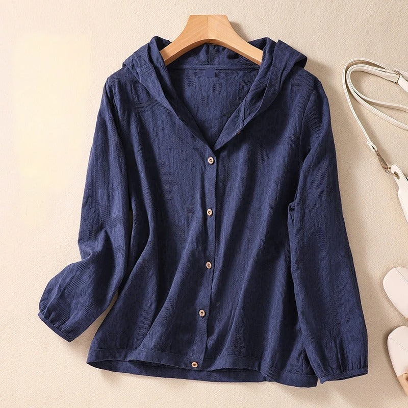 Women's Relaxed Hooded Shirt