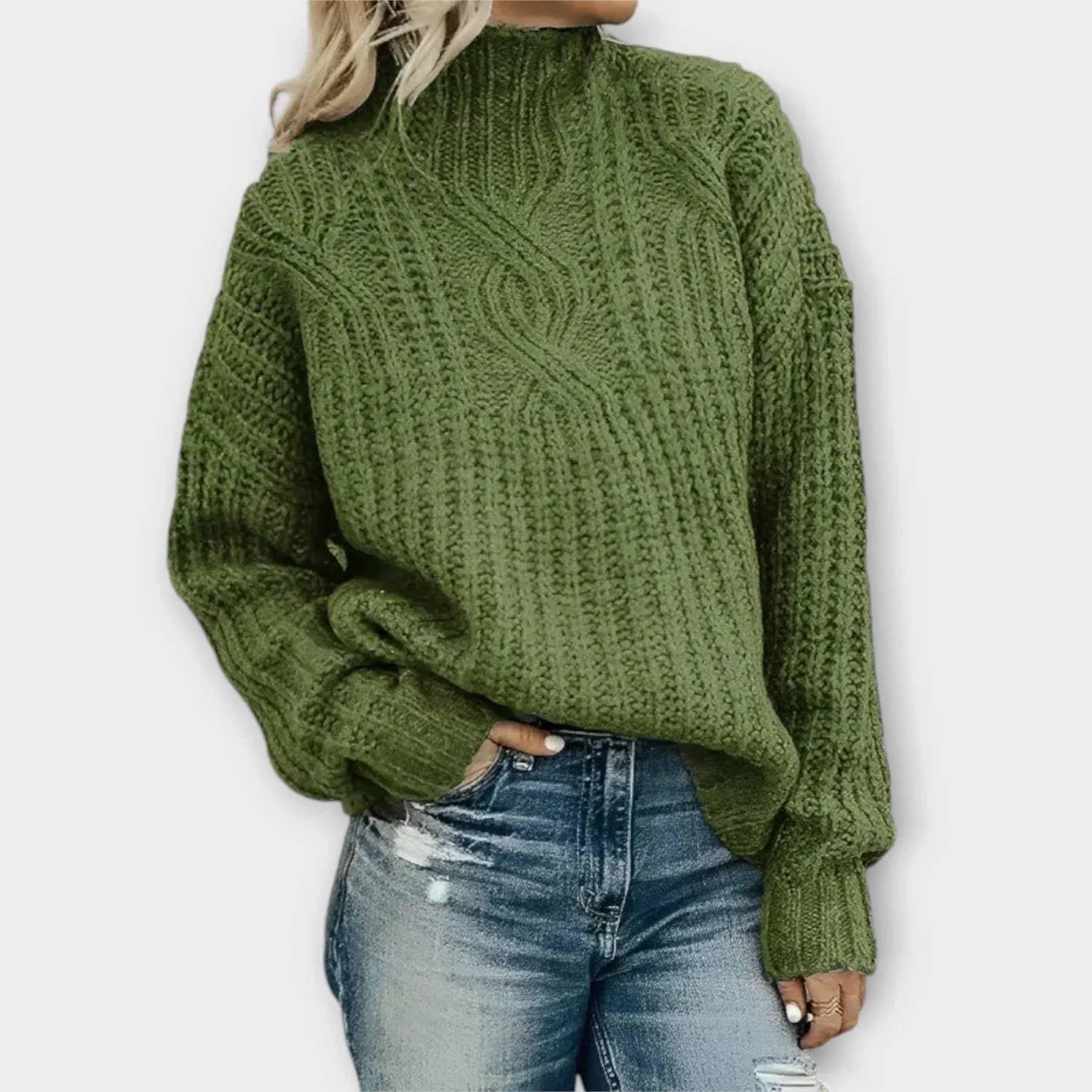 Women's Modern High-Neck Sweater