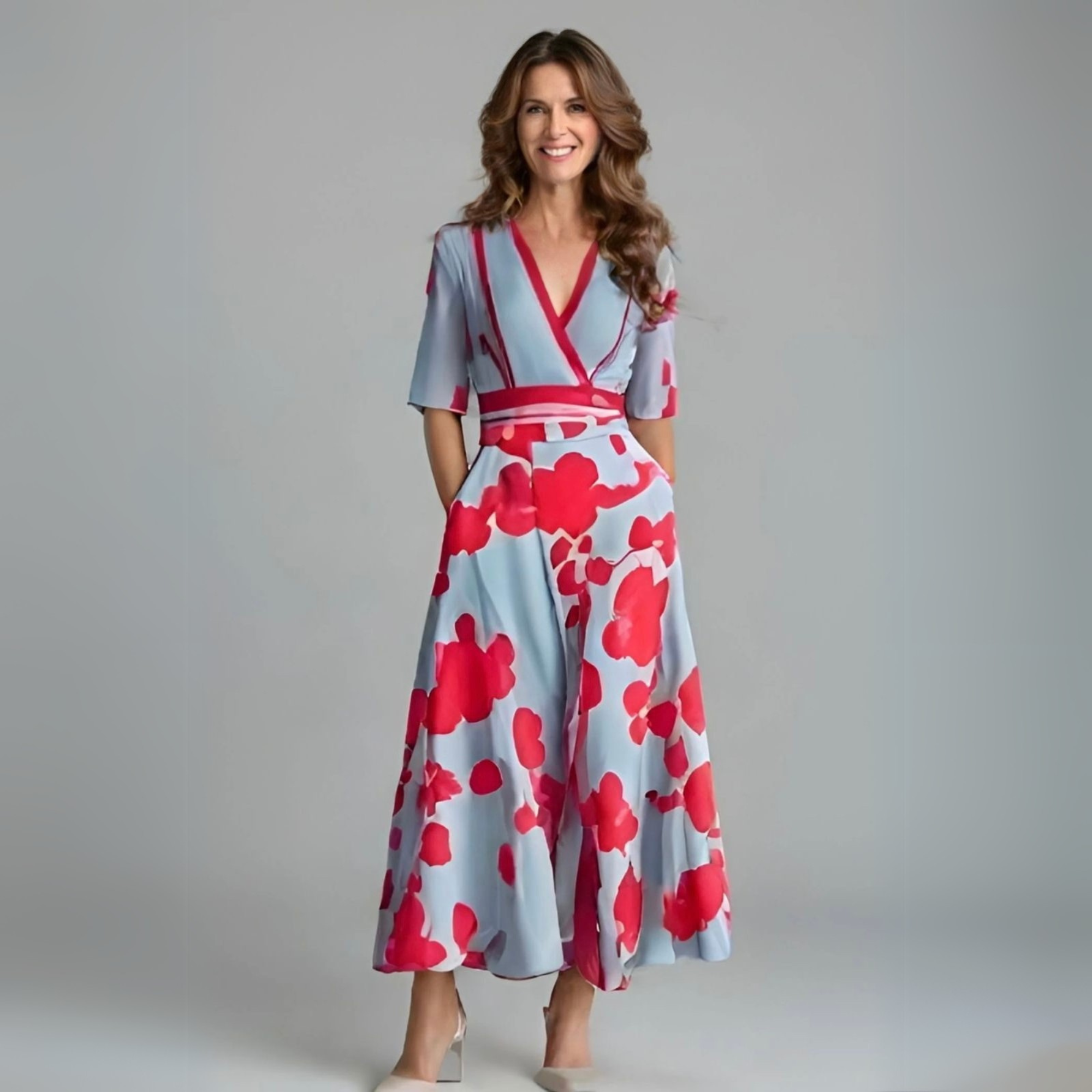 Women's Floral Wrap Dress