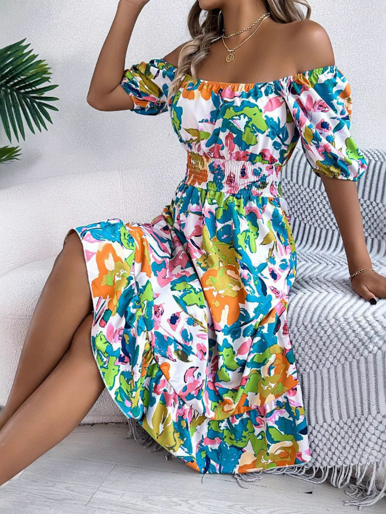 Women's Casual Boho Gradient Dress