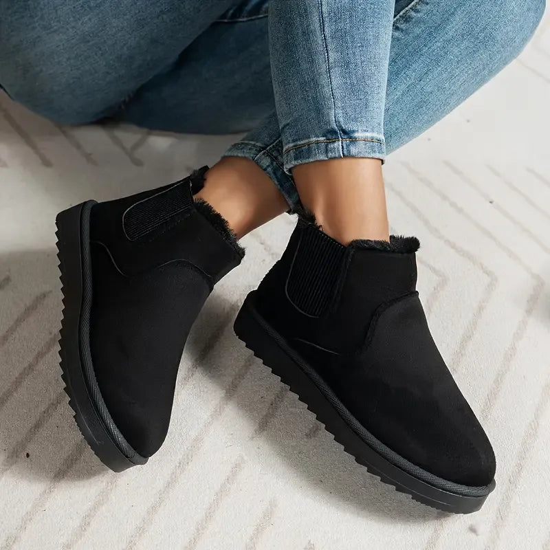 Women's Solid Color Short Boots
