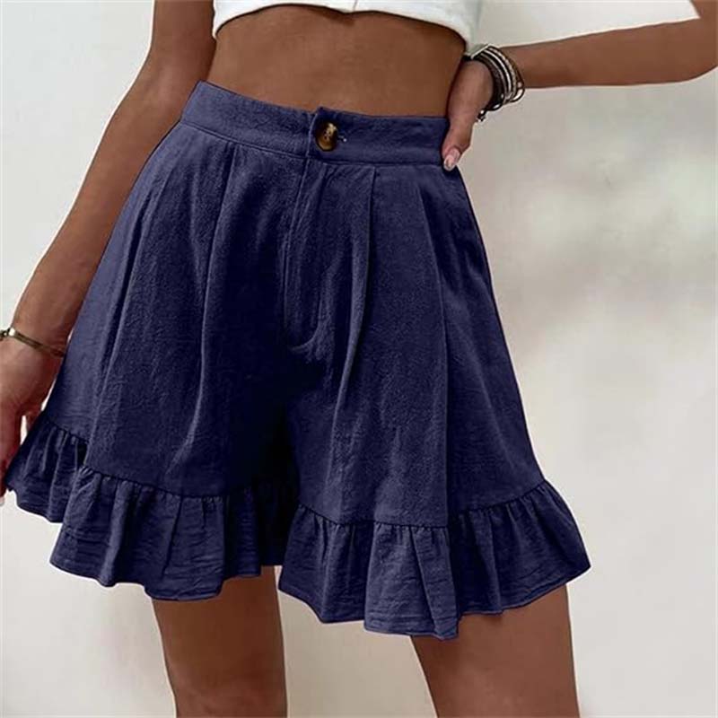 Women's Breezy Ruffle Hem Shorts