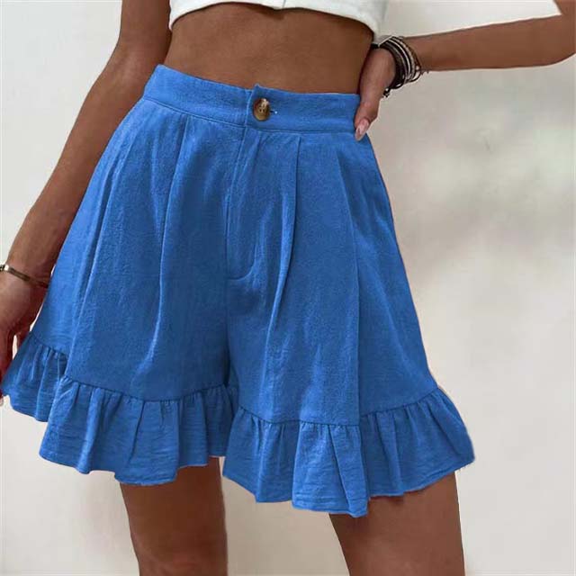 Women's Breezy Ruffle Hem Shorts