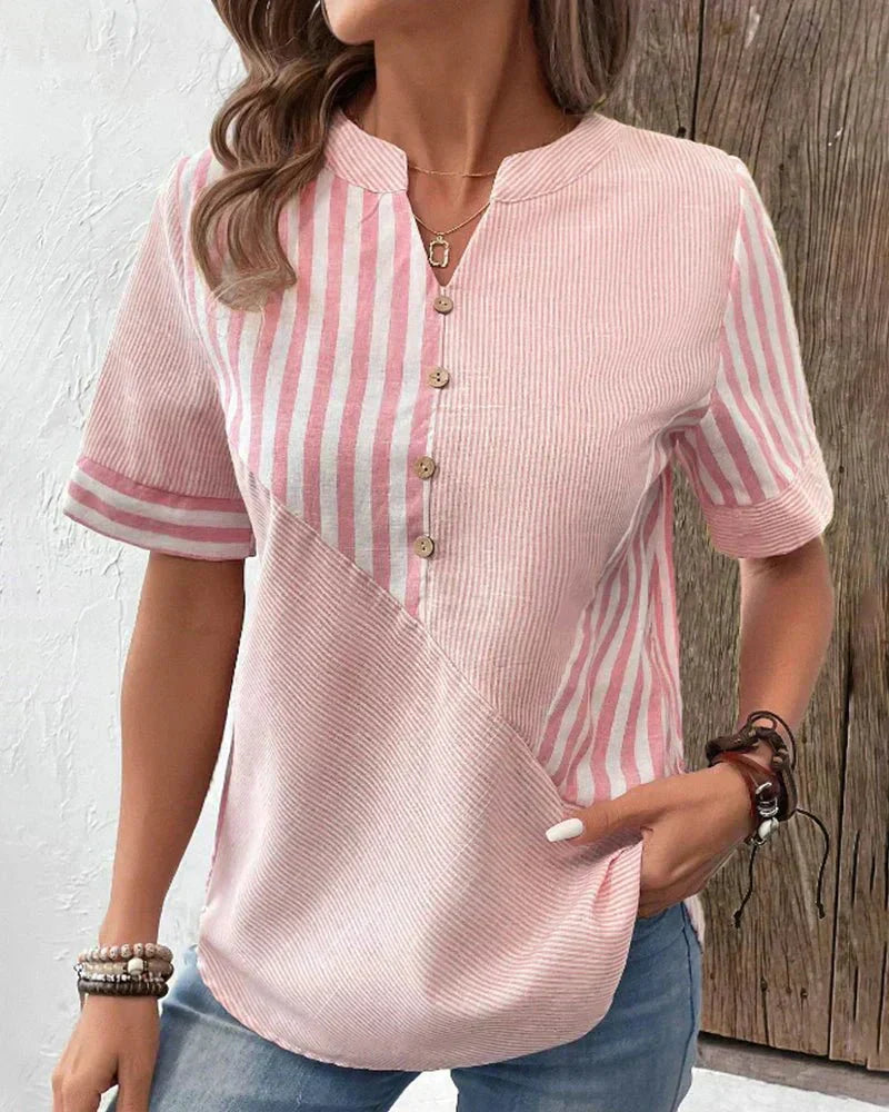 Women's Soft Striped Blouse