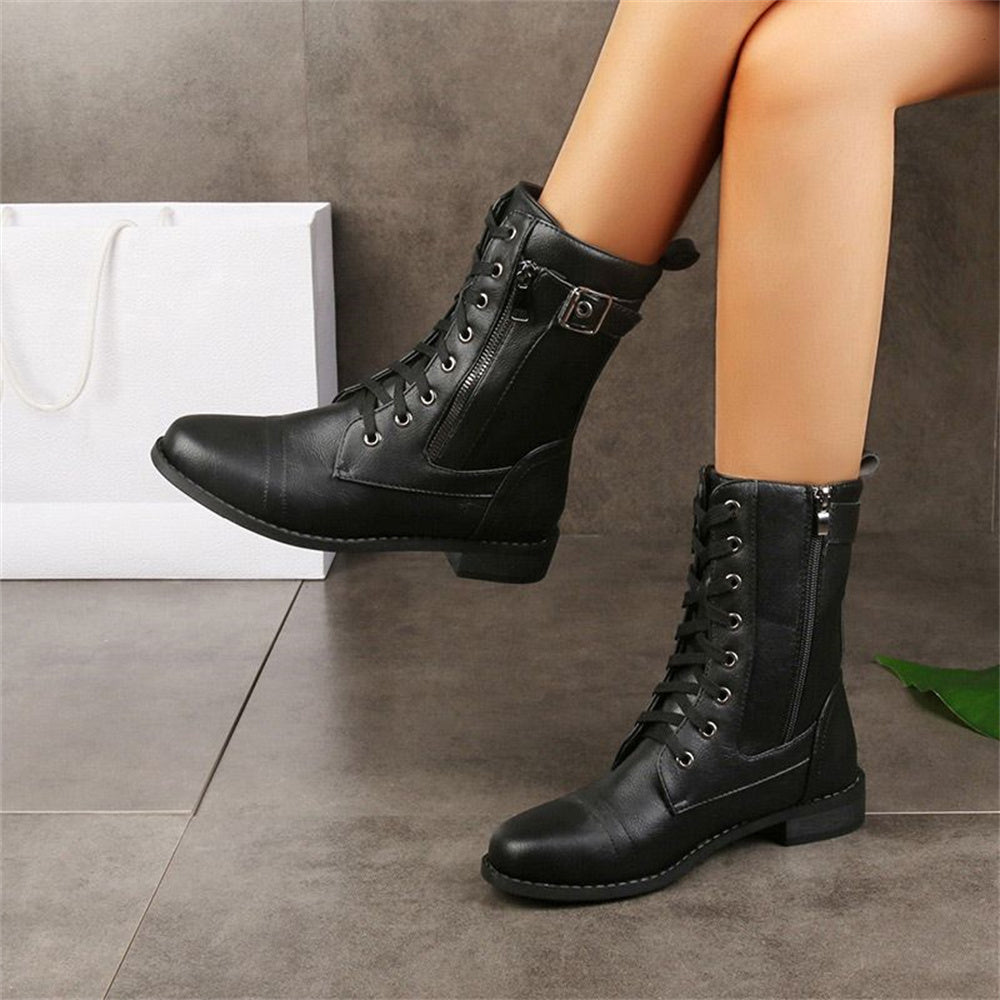 Women's Toe Side Zipper Orthopedic Boots