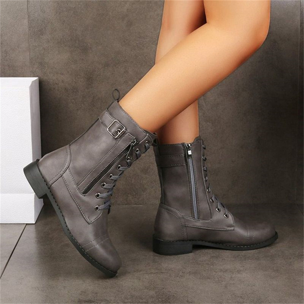 Women's Toe Side Zipper Orthopedic Boots