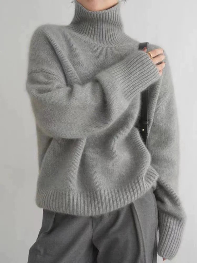 Women's High Collar Sweater