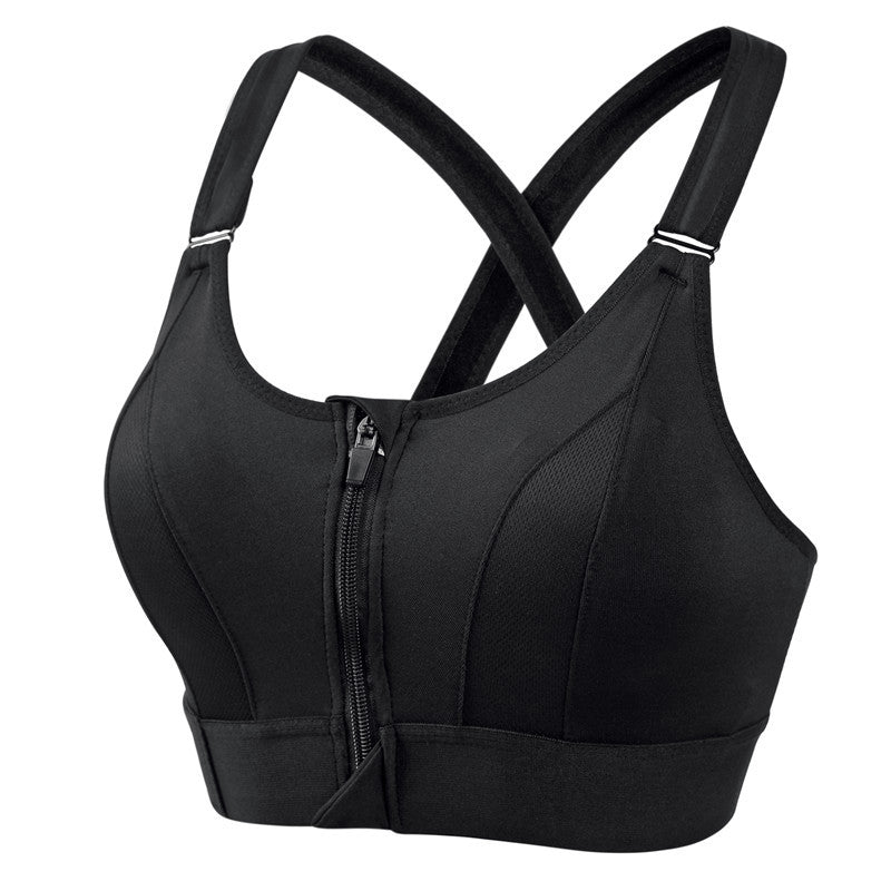 Women's Zip-Front Comfort Bra with Support