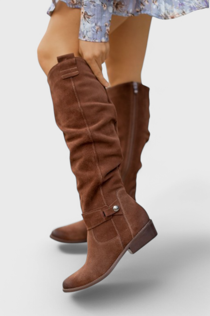 Women's Retro-Inspired High Boots