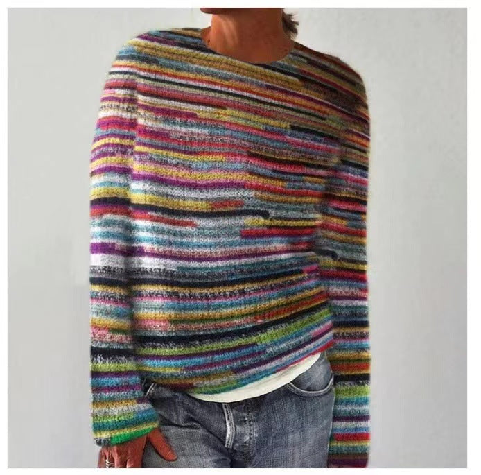 Women's Casual Patterned Knit Sweater