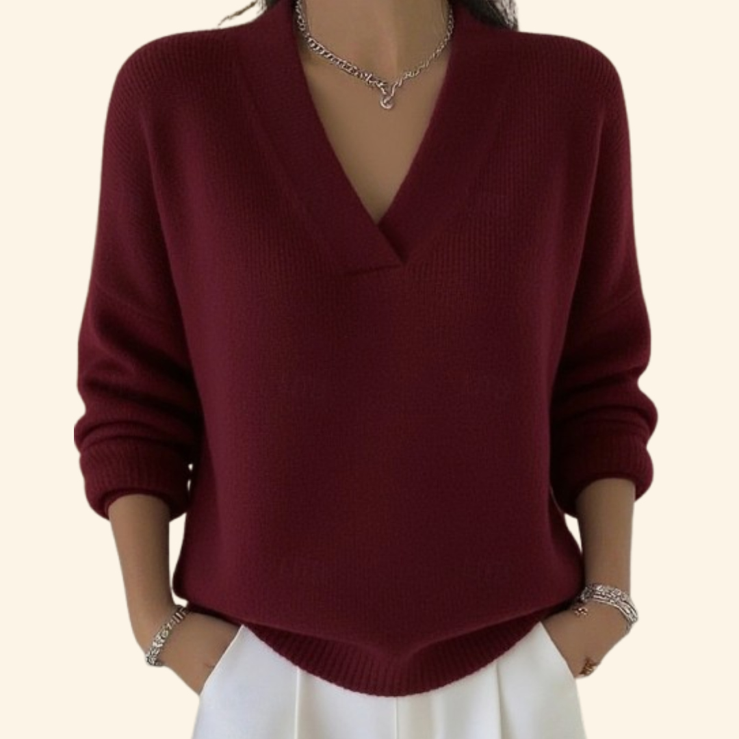 Women's Soft Blouse V-Neck