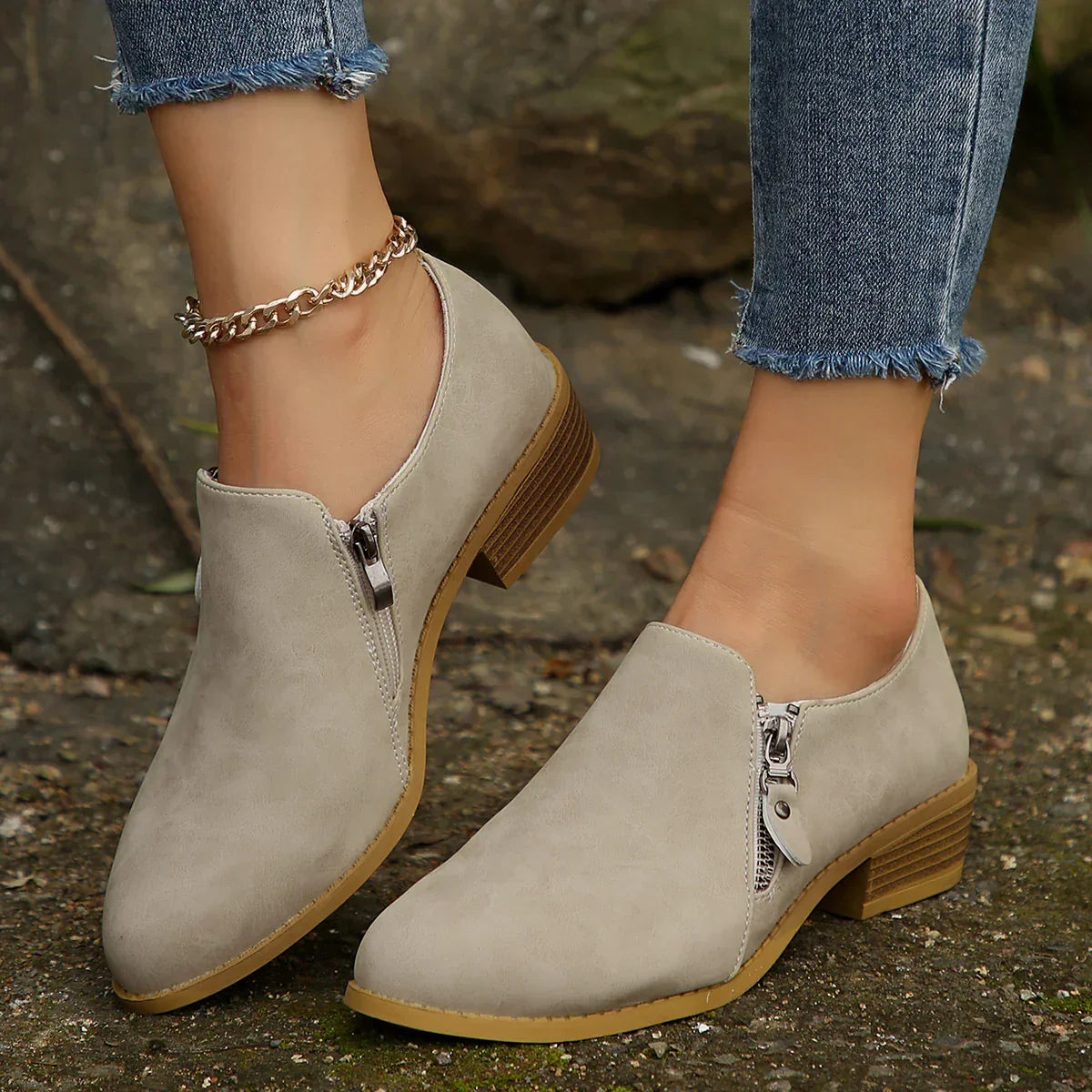 Women's SleekShield Zip-Up Ankle Boots