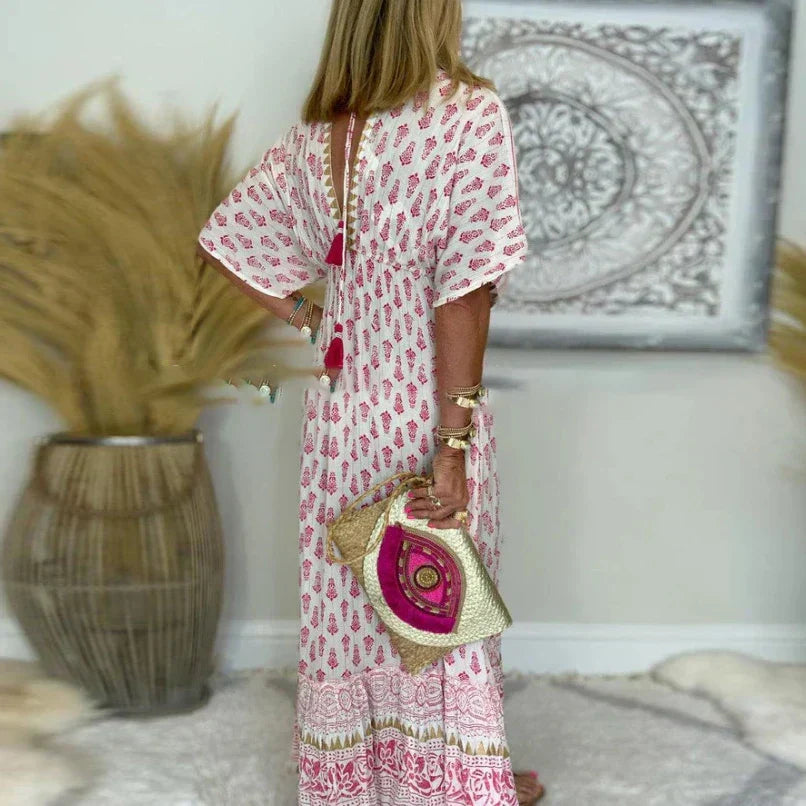 Women's Boho Print Maxi Dress