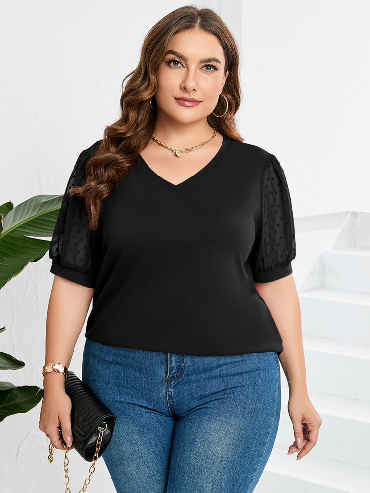 Women's Elegant V-Neck Top