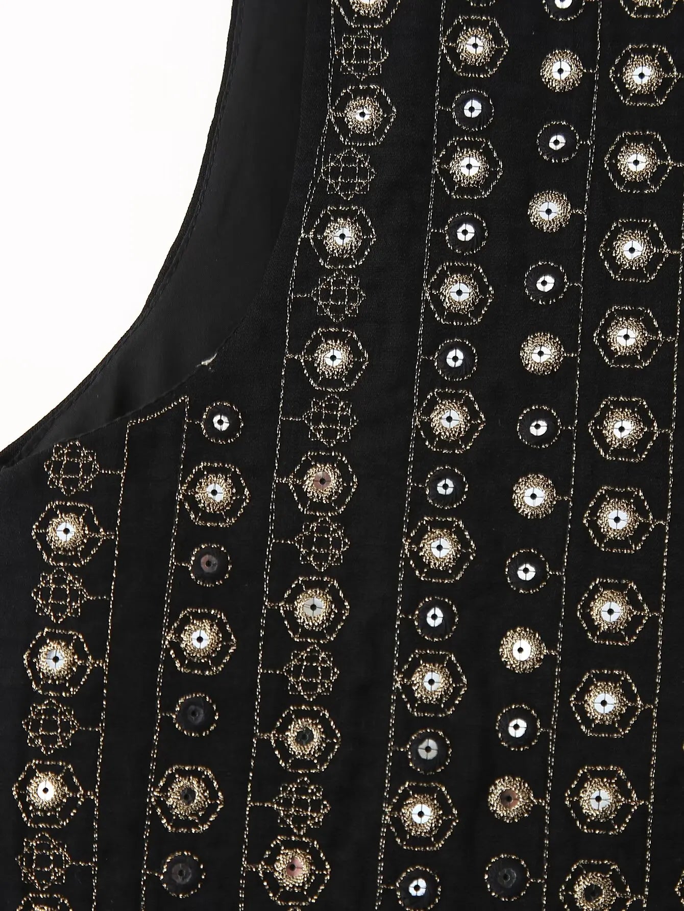 Women's Sequin Pattern Boho Vest