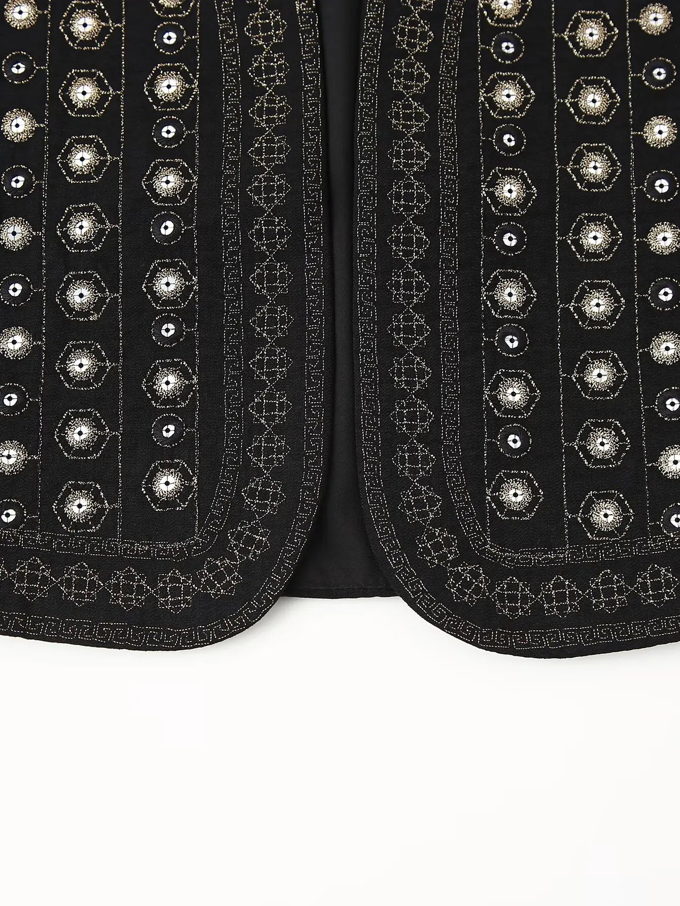 Women's Sequin Pattern Boho Vest