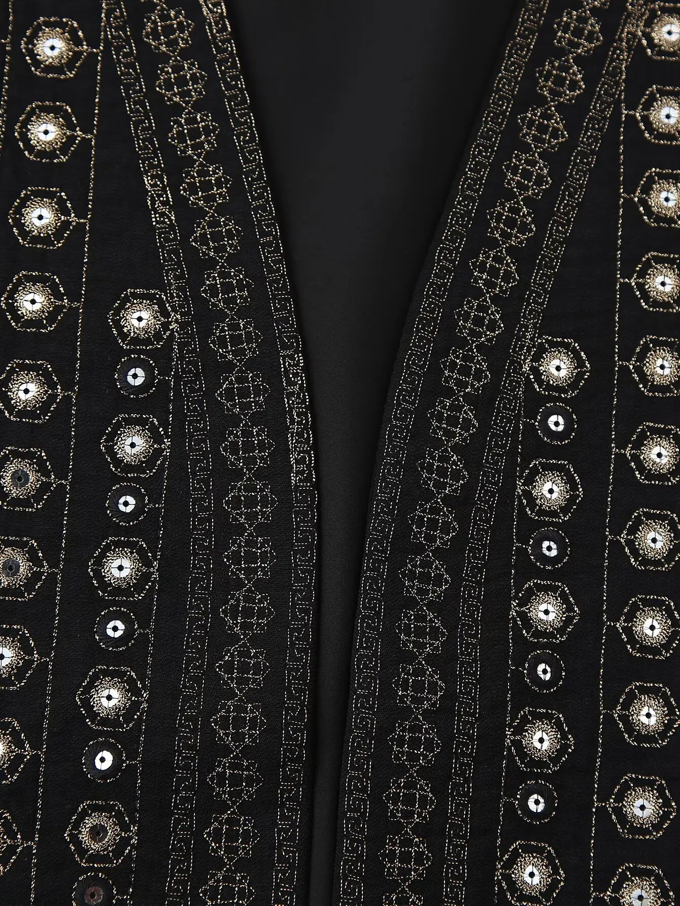 Women's Sequin Pattern Boho Vest
