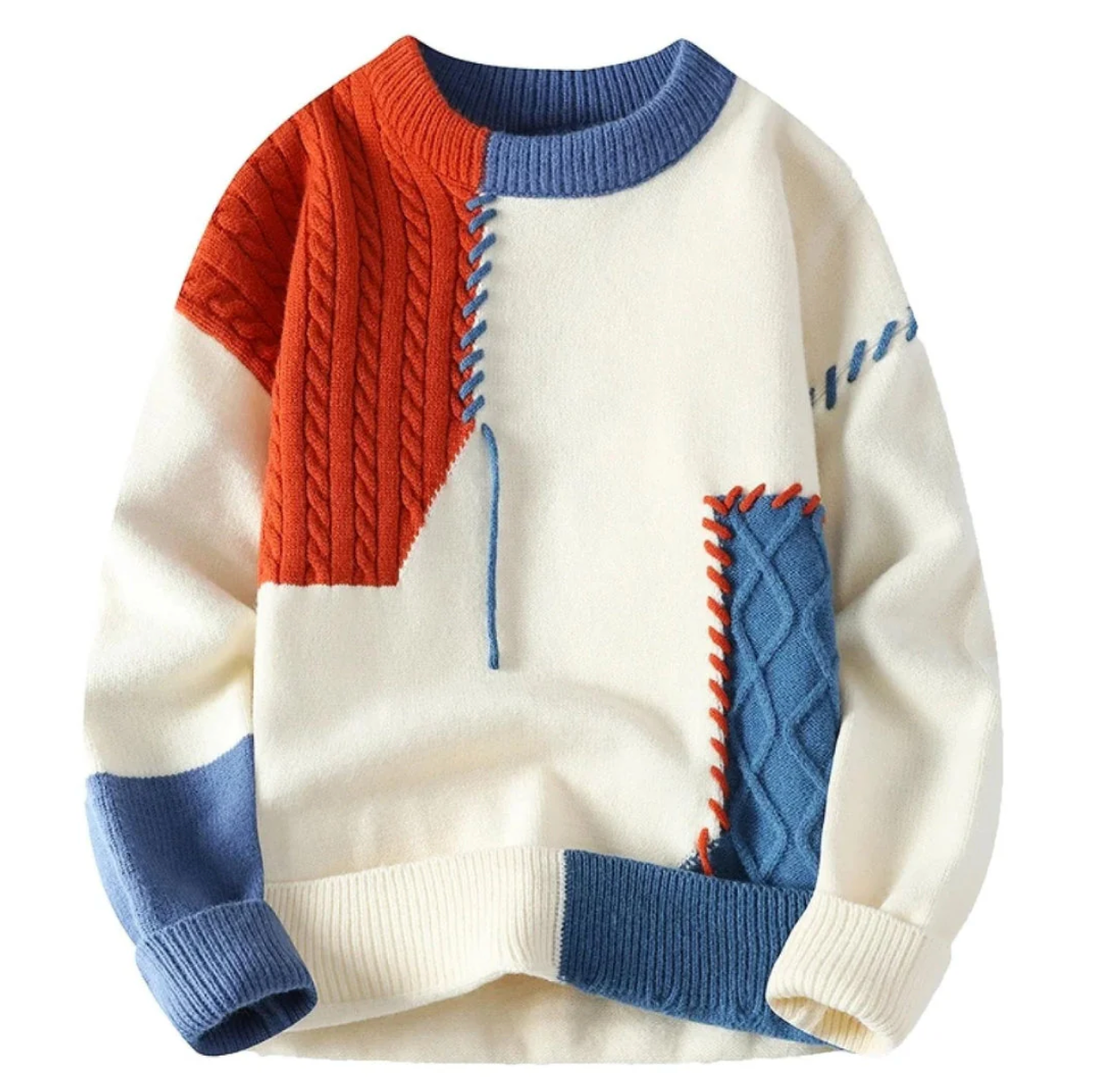 Women's Patchwork Sweater