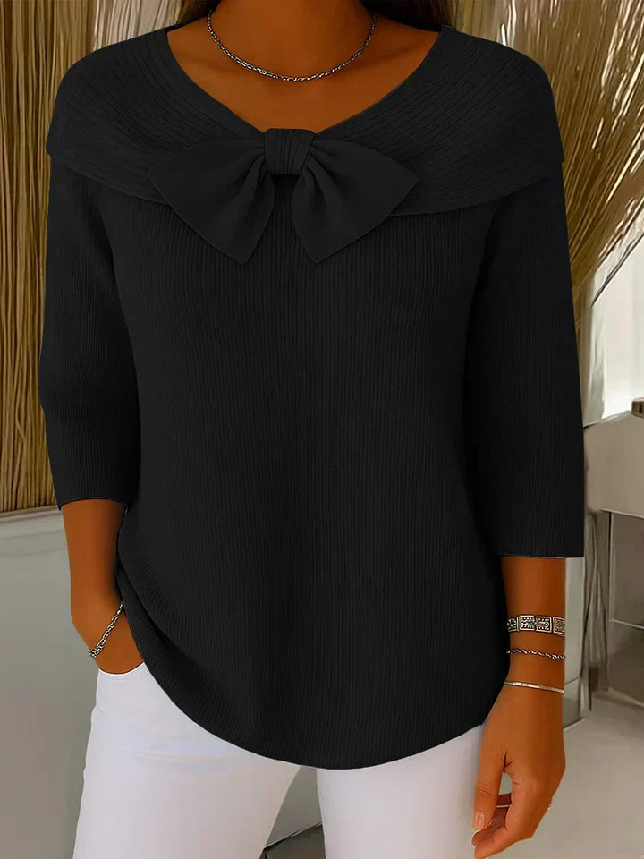 Women's Sweater with Bow