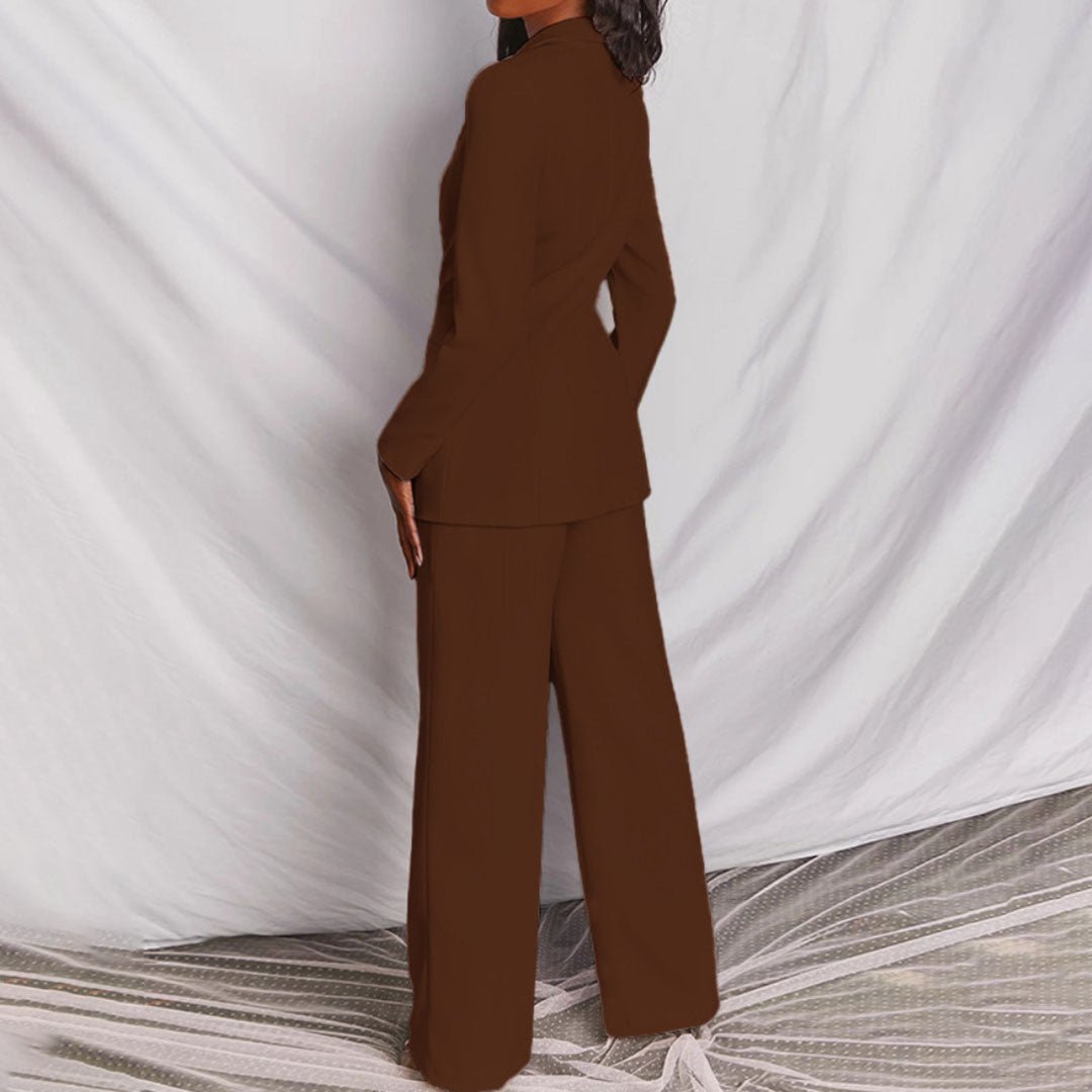 Women's Chic Blazer & Trousers Set