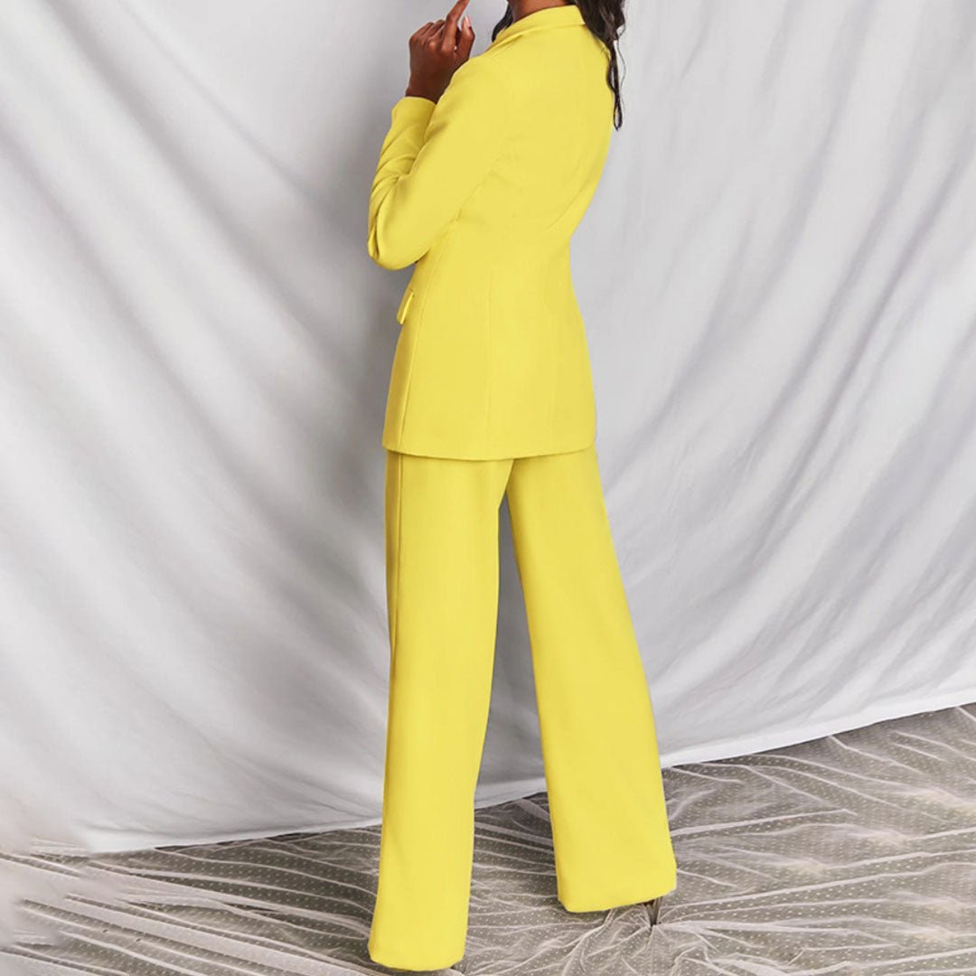 Women's Chic Blazer & Trousers Set